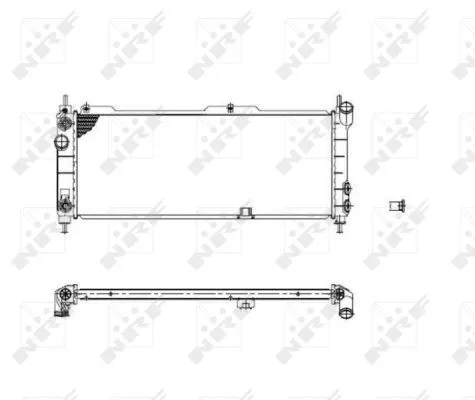 NRF NRF 53631 NRF Radiator Engine Cooling Fits Chevrolet Opel Vauxhall Combo Corsa Corsavan 