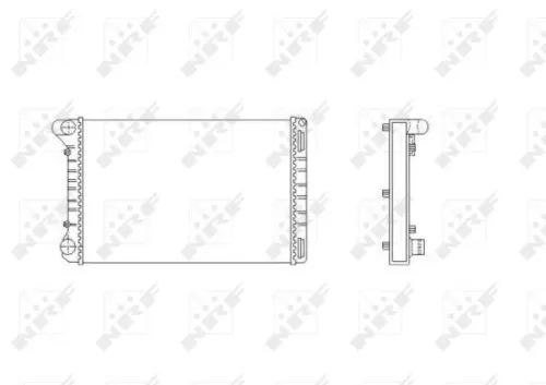 NRF Radiator Engine Cooling Fits Fiat Punto