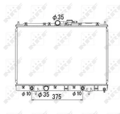 NRF NRF 53686 NRF Radiator Engine Cooling Fits Mitsubishi Pajero Pinin 