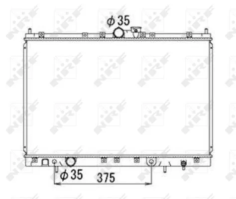 NRF NRF 53690 NRF Radiator Engine Cooling Fits Mitsubishi Grandis Space Wagon 