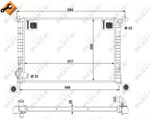 NRF NRF 53807 NRF Radiator Engine Cooling Fits Mini Mini 