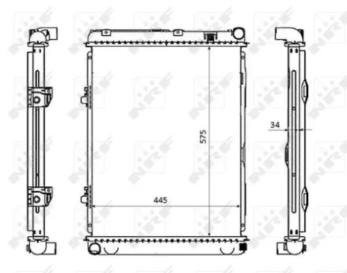 NRF NRF 53865 NRF Radiator Engine Cooling Fits Mercedes-Benz 190 