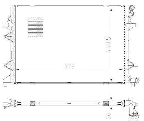 NRF NRF 550089 NRF Radiator Engine Cooling Fits Skoda Vw Beetle Caddy Caddy Alltrack Cc Golf 