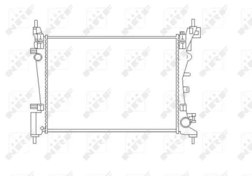 NRF NRF 55340 NRF Radiator Engine Cooling Fits Fiat Fiorino Grande Punto Punto Punto Evo Qubo 