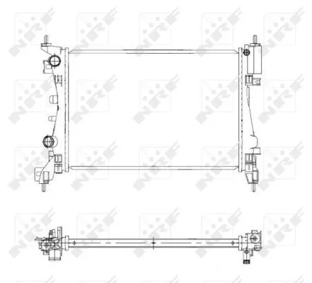 NRF NRF 55341 NRF Radiator Engine Cooling Fits Opel Vauxhall Corsa Corsavan 