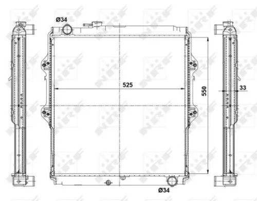 NRF NRF 56115 NRF Radiator Engine Cooling Fits Toyota Hilux 