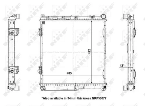 NRF NRF 56141 NRF Radiator Engine Cooling Fits Mercedes-Benz 124 