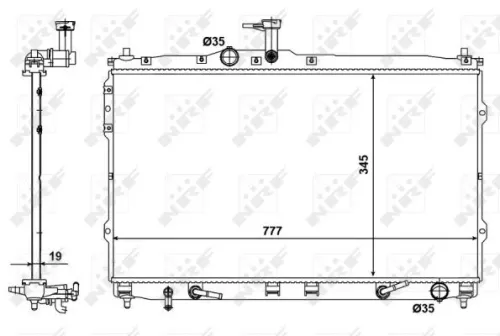 NRF NRF 58421 NRF Radiator Engine Cooling Fits Hyundai H-1 