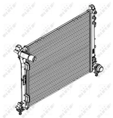 NRF NRF 58428 NRF Radiator Engine Cooling Fits Fiat Panda Panda Van 