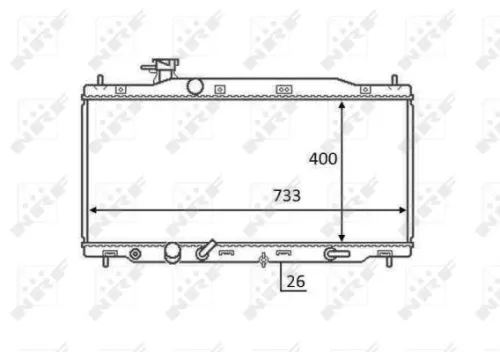 NRF NRF 58456 NRF Radiator Engine Cooling Fits Honda Cr-V 