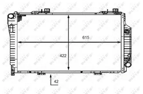 NRF NRF 58483 NRF Radiator Engine Cooling Fits Mercedes-Benz C-Class 