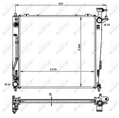 NRF NRF 59201 NRF Radiator Engine Cooling Fits Kia Sorento 