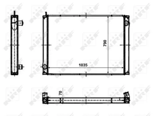 NRF NRF 50149 NRF Radiator Engine Cooling Fits Iveco Magelys 