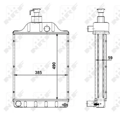 NRF NRF 501768 NRF Radiator Engine Cooling 59x490x385mm 