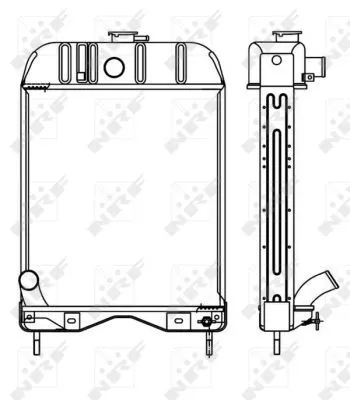 NRF NRF 53654 NRF Radiator Engine Cooling 59x430x385mm 