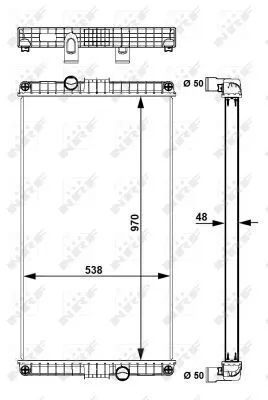 NRF NRF 58248 NRF Radiator Engine Cooling Fits Volvo 8700 B10 B7 