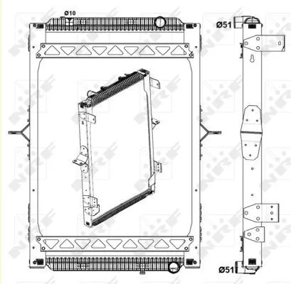 NRF NRF 58404 NRF Radiator Engine Cooling Fits Renault Trucks Premium 