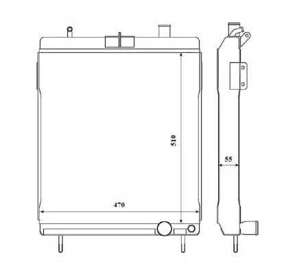NRF NRF 58406 NRF Radiator Engine Cooling Fits Mercedes-Benz Unimog 