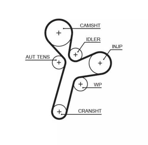 GATES GATES K015634XS Gates Timing Belt Kit / Set Fits Vauxhall Chevrolet Antara Captiva Cruze + more 