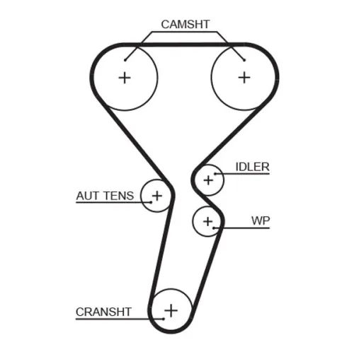 GATES GATES K035501XS Gates Timing Belt Kit / Set Fits Nissan Dacia Renault 