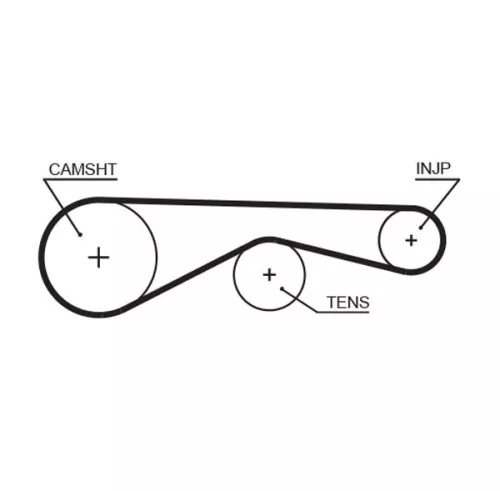 GATES GATES K035624XS Gates Timing Belt Kit / Set Fits Land Rover Rover Discovery Range Rover Sport 