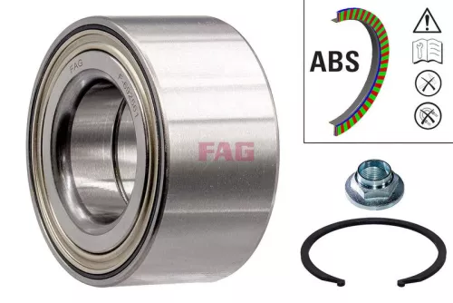 Fag Front Wheel Bearing Kit Fits Hyundai Kia Rio Solaris Stonic