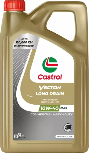Castrol Long Drain Vecton 10W-40 10W40 E6/E9 Fully Synth Engine Oil 5 Litres 5