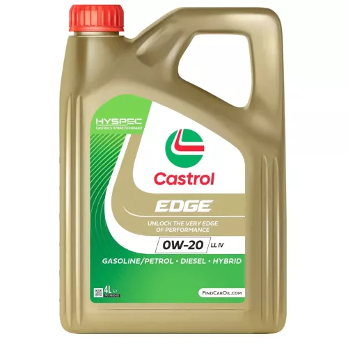 15F612 Castrol Sae 0w20 Engine Oil 4 Litres Synthetic Acea Light Duty C5