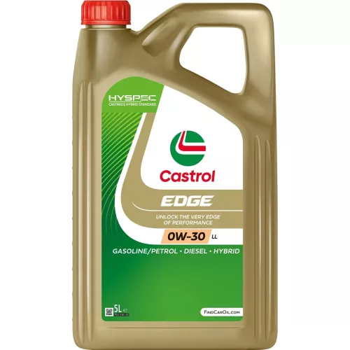 15FEFC Castrol EDGE 0w-30 LL Fully Synthetic Engine Oil - 15FEFC - 5L 5 Litre