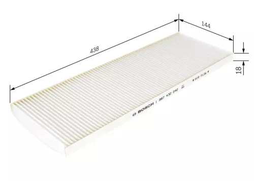 Bosch Cabin Pollen Filter Fits Fiat Peugeot Boxer Ducato Jumper