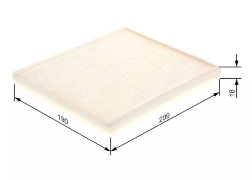 Bosch Cabin Pollen Filter Fits Ford Toyota Nissan Subaru + more