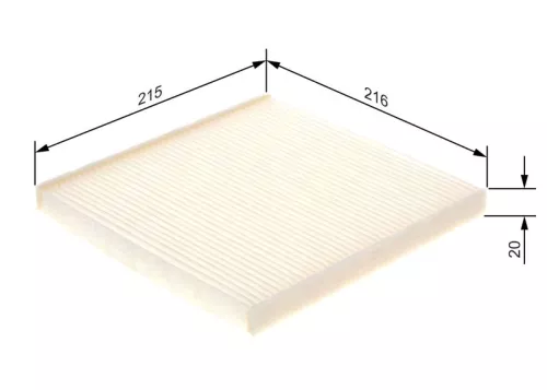 Bosch Cabin Pollen Filter Fits Toyota Lexus Subaru