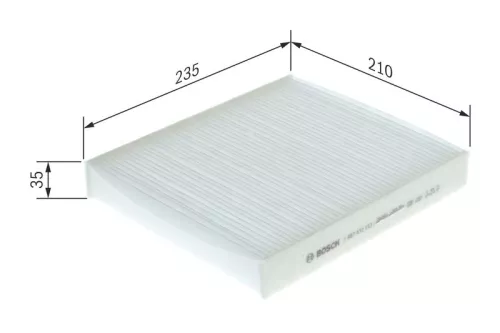 Bosch Cabin Pollen Filter Fits Ford Volvo C30 C70 Focus S40 V50