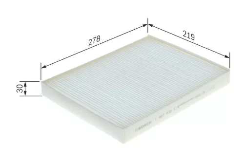 Bosch Cabin Pollen Filter Fits Audi VW Porsche