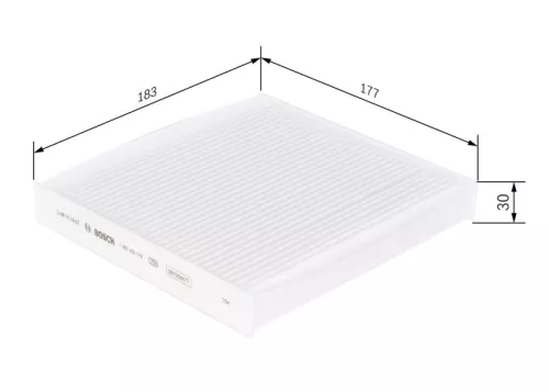 Bosch Cabin Pollen Filter Fits Honda City Jazz