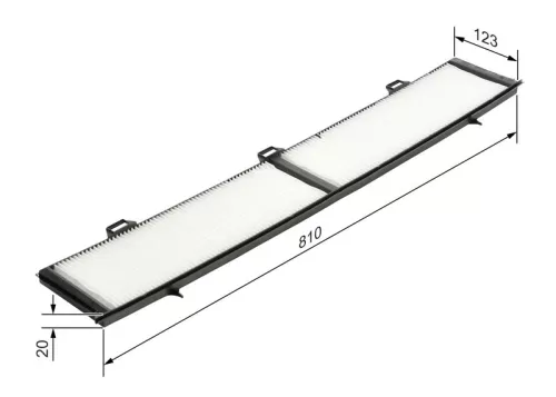 BOSCH BOSCH 1 987 432 124 Bosch Cabin Pollen Filter Fits BMW 1 3 Series D3 X1 