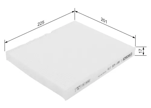 BOSCH BOSCH 1 987 432 170 Cabin Pollen Filter Fits Hyundai Kia Accent Carens Cerato Cerato Koup + more 