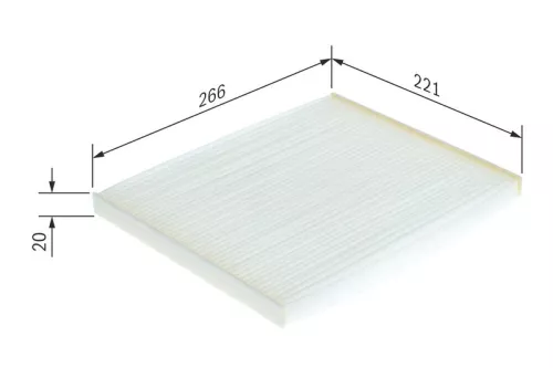Bosch Cabin Pollen Filter Fits Vauxhall Alfa Fiat Peugeot + more