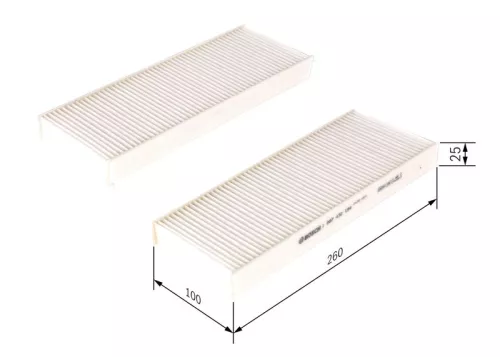 Bosch Cabin Pollen Filter Fits Nissan Navara Np300 Pathfinder