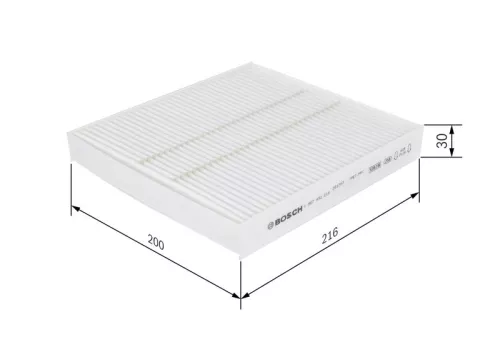 Bosch Cabin Pollen Filter Fits Fiat Isuzu Mitsubishi Peugeot + more