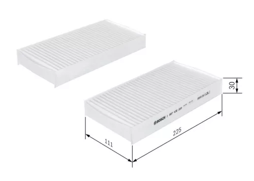 Bosch Cabin Pollen Filter Fits Honda Civic Cr-V Fr-V Stream