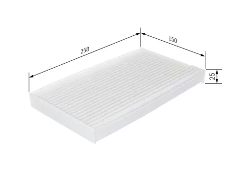 Bosch Cabin Pollen Filter Fits Nissan Cube Juke Leaf Livina / Grand Livina