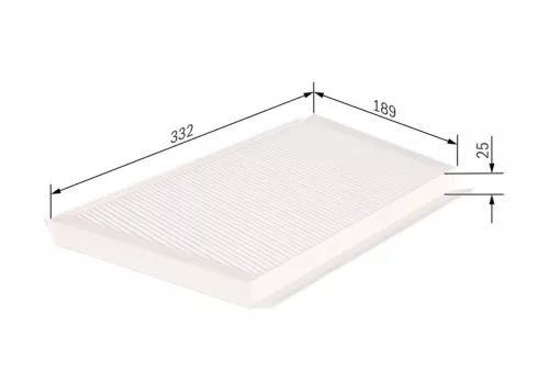 Bosch Engine Compartment Cabin Pollen Filter Fits Mercedes C-Class Clc-Class Clk