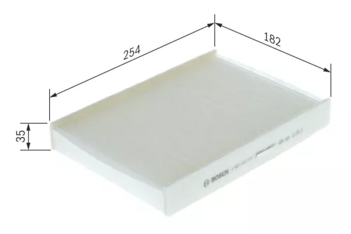 Bosch Cabin Pollen Filter Fits VW Seat Skoda