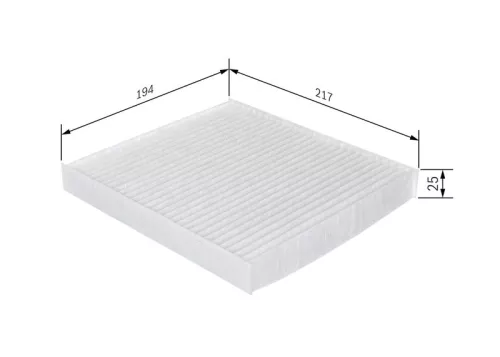 Bosch Cabin Pollen Filter Fits Chrysler Dodge Fiat Jeep + more