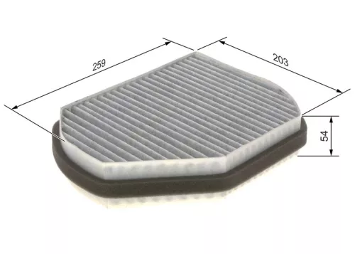 Cabin Pollen Filter Fits Mercedes Chrysler C-Class Clk Crossfire E-Class Slk
