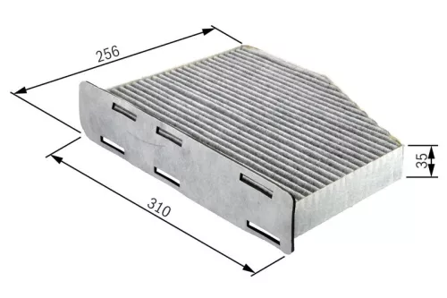 Bosch Engine Compartment Cabin Pollen Filter Fits Mercedes 124 Cls E-Class