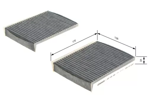 Bosch Cabin Pollen Filter Fits Alfa 147 156 Gt