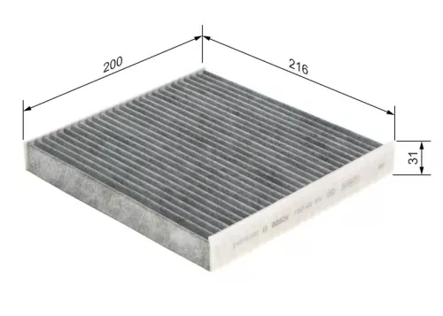 Bosch Cabin Pollen Filter Fits Ford Transit Transit Tourneo