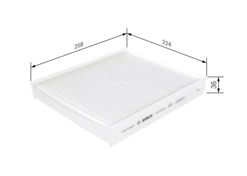 Bosch Cabin Pollen Filter Fits Audi VW Seat Skoda + more